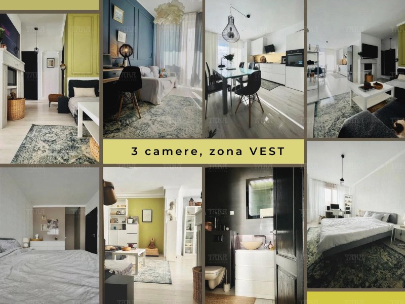 Apartament 3 camere, Vest