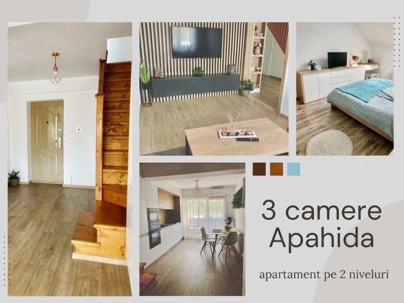 Apartament cu 3 camere, Apahida