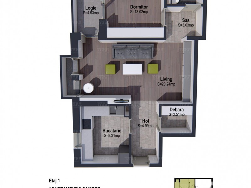 Apartament Cu 2 Camere Iris ID V668988 2